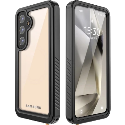 Afbeelding van Redpepper Hoesje Geschikt voor Samsung Galaxy S25 Plus Dot Waterproof Backcover Zwart