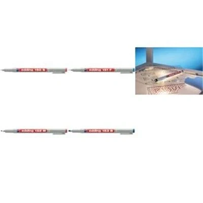 Image de edding 152 M marqueur non permanent pour rétroprojecteurs, etui e 4