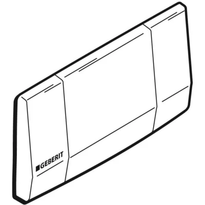 Afbeelding van Geberit Highline 1 knops frontbedieningsplaat (spoel/stop bediening)