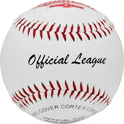 Afbeelding van Midwest Softbal Official League 9 Inch Vinyl Wit/rood
