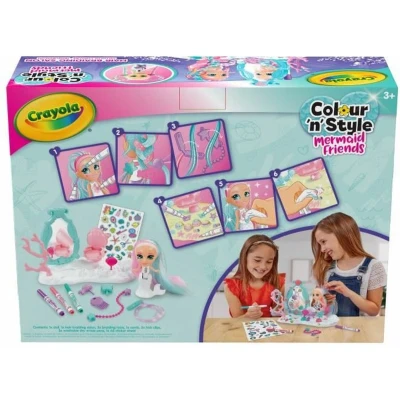 Afbeelding van CRAYOLA Colour&#039;n&#039;Style Zeemeermin Zee Salon Knutselset