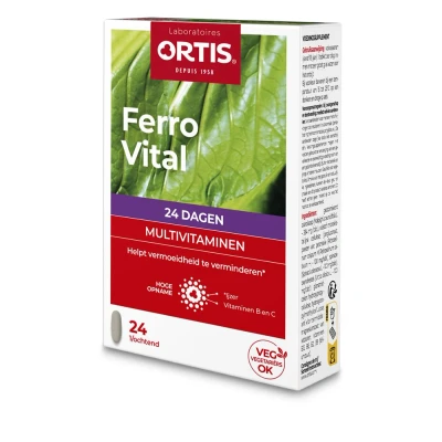 Afbeelding van 20% korting Ortis Ferro Vital Vitaliteit (24 Tabletten)