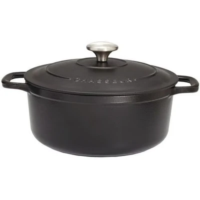 Image de Cocotte ronde en fonte émaillée 18cm noire sublime Chasseur puc471801