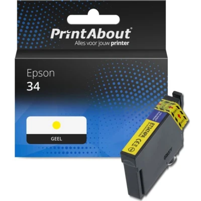 Afbeelding van Huismerk Epson 34 (C13T34644010) Inktcartridge Geel