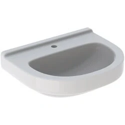 Afbeelding van Geberit 300 Basic Arco wastafel wit (60 x 49 cm) 1 kraangat, zonder