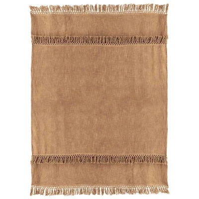 Afbeelding van Unique Living Plaid Saba 130x180cm Camel