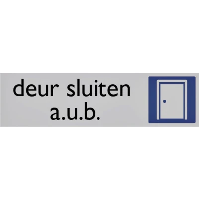 Afbeelding van Infobord pictogram deur sluiten 165x44mm