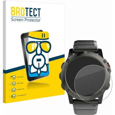 Afbeelding van BROTECT Screenprotector voor Garmin Fenix 5X (51 mm) Folie Beschermfolie Beschermglas transparant