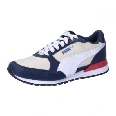 Afbeelding van PUMA ST Runner v3 NL Jr FALSE Sneakers Sugared Almond White Club Navy Red Cobalt Glaze Maat 37.5