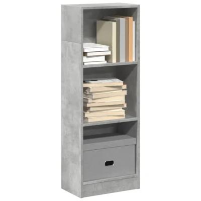 Afbeelding van Boekenkast 40x24x109 cm bewerkt hout betongrijs