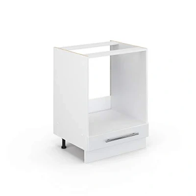 Afbeelding van Vicco Ovenombouwkast Fame Line, Wit/Wit, 60 cm zonder werkblad