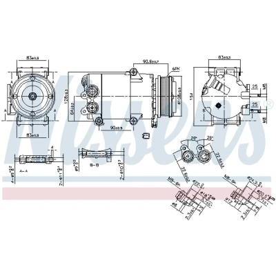 Afbeelding van Nissens Airco compressor 890216