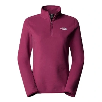 Afbeelding van The North Face 100 Glacier 1/4 ZIP Fleece trui, Dames, Maat: Small, Cyber berry