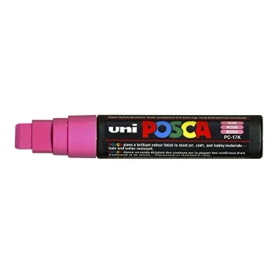 Afbeelding van Verfstift posca pc17k eb rechthoek roze 1 stuk