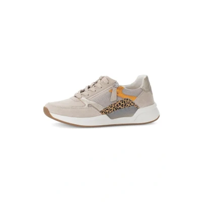 Afbeelding van Gabor Leopard Rollingsoft Sneakers beige Textiel Dames Maat 40