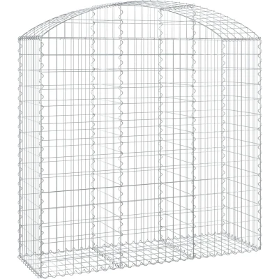 Afbeelding van Schanskorf gewelfd 150x50x140/160 cm gegalvaniseerd ijzer