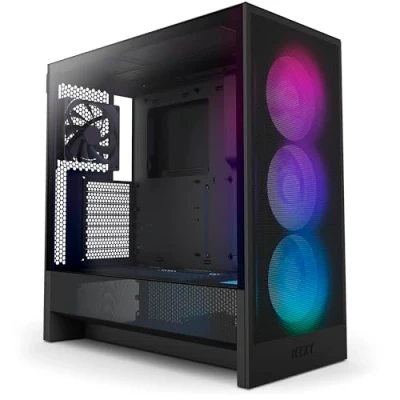 Afbeelding van NZXT H5 Flow RGB (2024) zwart Midtowermodel ATX