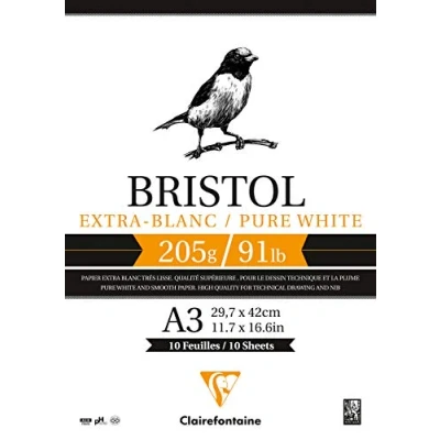 Afbeelding van Clairefontaine Bristolpapier A3 205 gram 20 vel