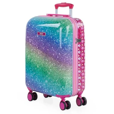Afbeelding van SKPAT Koffer van handbagagekoffer 55 x 35 25 cm Cabin Luggage, Carry On Suitcase, Suitcase. Combinatie Hangslot 131450, Fuchsia
