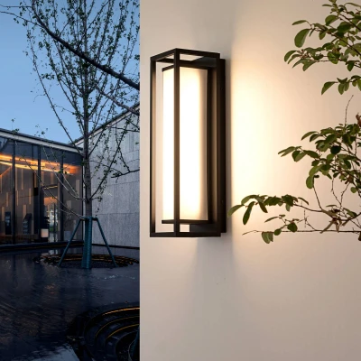 Afbeelding van Lucande Banetti LED buitenwandlamp, 50 cm