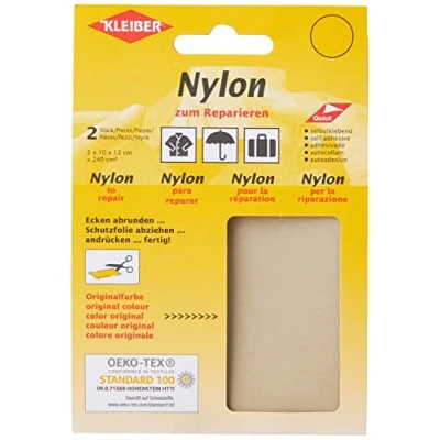 Afbeelding van Kleiber + Co.GmbH nylon patches lichtgrijs ca. 10 cm x 12
