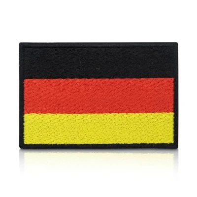 Afbeelding van Duitsland vlag patch met klittenband aan de achterkant patches Bundeswehr