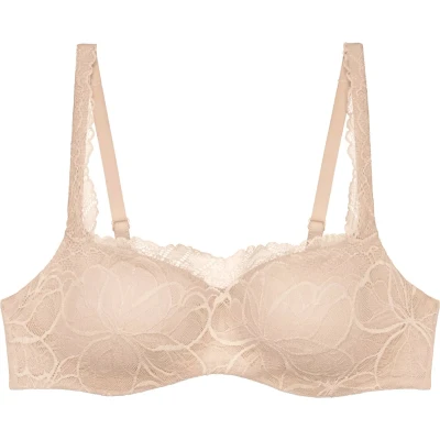 Afbeelding van Triumph Body Make Up Illusion Lace Balconette Dames Beha Beige Maat 85D