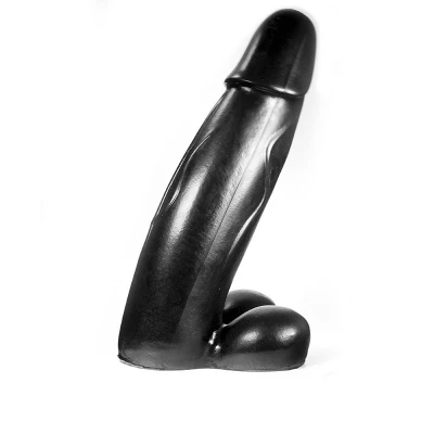 Afbeelding van Dark Crystal Zwarte XXL Dildo met Balzak Teun 43 cm