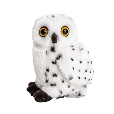 Afbeelding van Uni Toys Sneeuwuil 19 cm (hoogte) pluche vogel knuffeldier