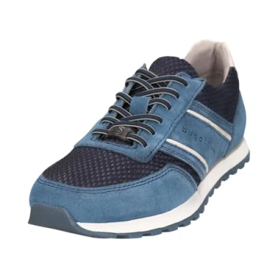 Afbeelding van bugatti IVAR Sneakers laag, Heren, Maat: 44, Blue Veloursleer