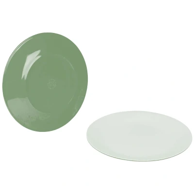 Afbeelding van Bo Camp Dinerbord Two Tone Melamine 4 Stuks Rood