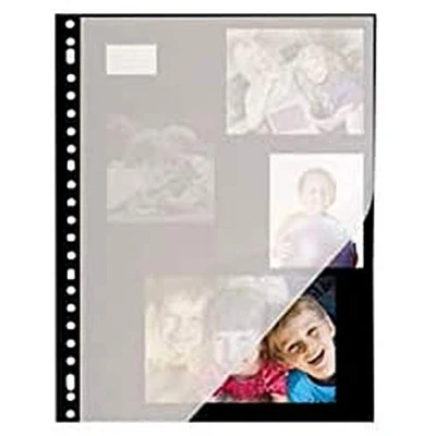 Afbeelding van Kangaro fotointerieur A4 zwart 23 rings 20 vel pergamijn tussenbladen zuurvrij K 6616