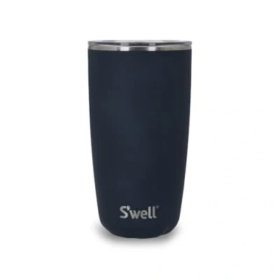 Afbeelding van S&#039;well Tumbler met deksel, 530 ml, Azurite, BPA/BPS vrije vacuümreisbeker drievoudige isolatie en schuifdeksel, voor warme koude dranken, thuis of op het werk tot 12 uur koud/4 heet