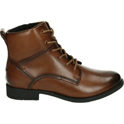 Afbeelding van Josef Seibel SIMONA 05 VeterlaarzenHoge sneakersDames veterschoenenHalf hoge schoenen Kleur: Cognac Maat: 37