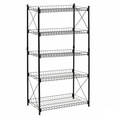 Afbeelding van Planken Confortime Metaal Zwart 52 x 34 110 cm (2 Stuks)