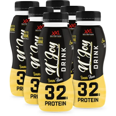 Afbeelding van XXL Nutrition N&#039;Joy Protein Drink 6 pack Banaan