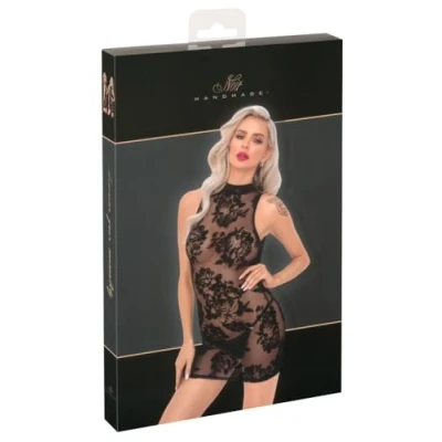 Afbeelding van Noir Handmade Mouwloze Korte Jurk Zwart