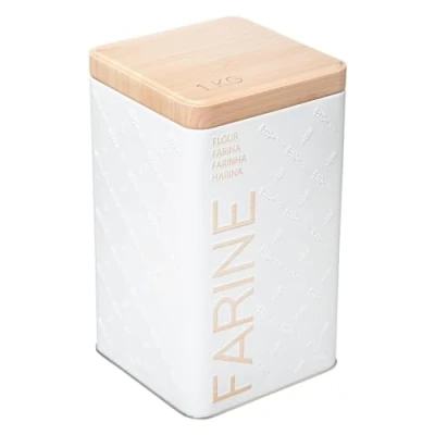 Afbeelding van Multi functionele Kist Nature Scandi Metaal Wit 1 Kg