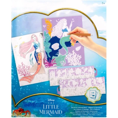 Afbeelding van Canenco The Little Mermaid Viltkunst en Kleurboek