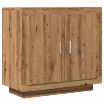 Afbeelding van vidaXL Dressoir 80x40x75 cm bewerkt hout artisanaal eikenkleur