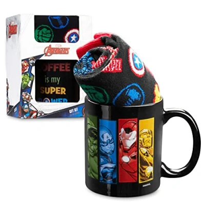 Afbeelding van Marvel mok Avengers cadeau heren en sokken
