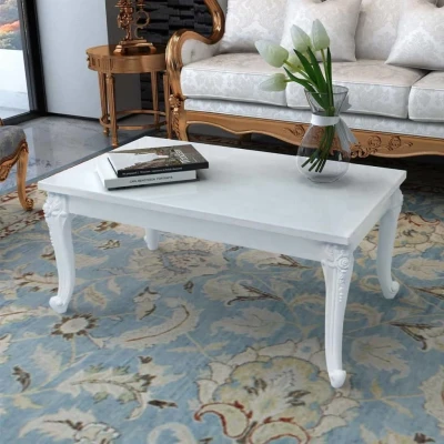Afbeelding van Salontafel 100 x 60 42 cm hoogglans wit