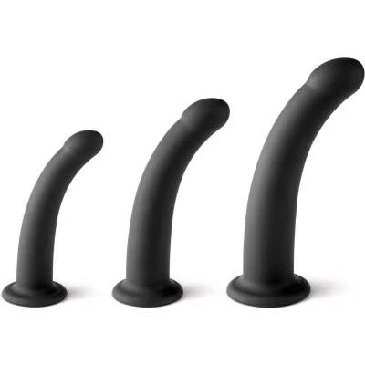 Afbeelding van Virgite Dildo Set Voor Universeel Strap on Harnas Zwart