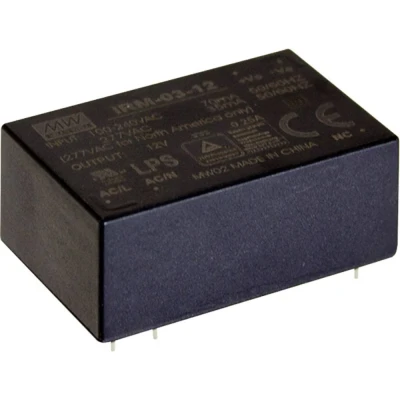 Afbeelding van Mean Well IRM 03 15 AC/DC printnetvoeding V/DC 200 mA 3 W
