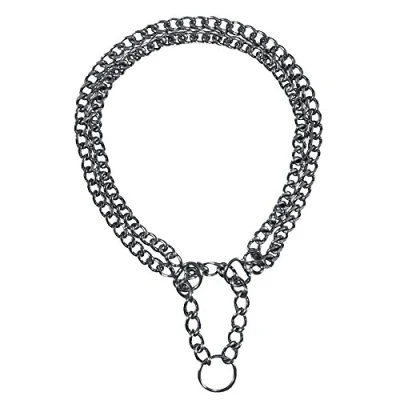 Afbeelding van TRIXIE HALSBAND HOND HALF SLIP KETTING MET 2 RIJEN