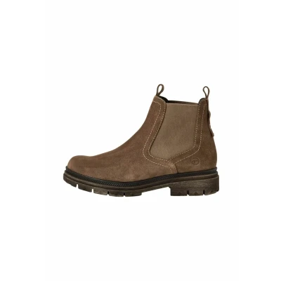 Afbeelding van Tamaris Elegante Chelsea MIT Touchit Enkellaarsjes met plateauzool, Dames, Maat: 39, Brown Schoenen