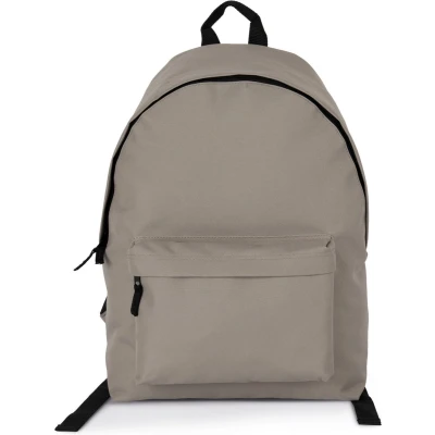 Afbeelding van Kimood Gerecycleerde casual rugzak met zak op de voorkant KI0184 Taupe