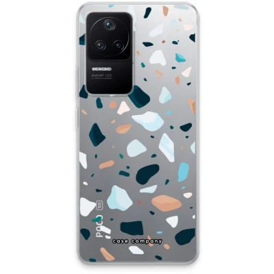 Afbeelding van Case Company® hoesje geschikt voor Xiaomi Poco F4 Terrazzo N13 Soft Cover Telefoonhoesje Bescherming aan alle Kanten en Schermrand