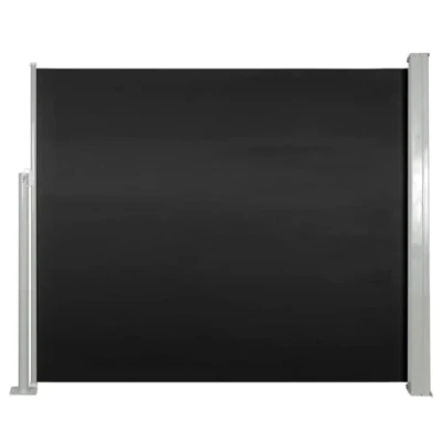 Afbeelding van vidaXL Windscherm uittrekbaar 120x300 cm zwart