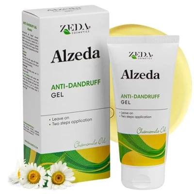 Afbeelding van ALZEDA Anti roos gel 100 ml Met seleniumifide en kamilleolie Voor geïrriteerde hoofdhuid seborrheic dermatitis Zalf tegen droge vette Extract